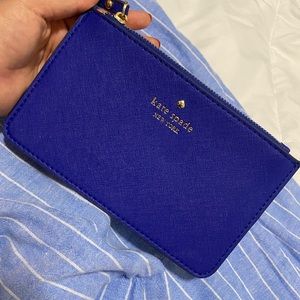 Kate spade blue wristlet💙